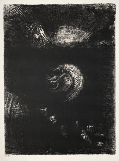 Und alle Arten von furchterregenden Kreaturen erheben sich von Odilon Redon