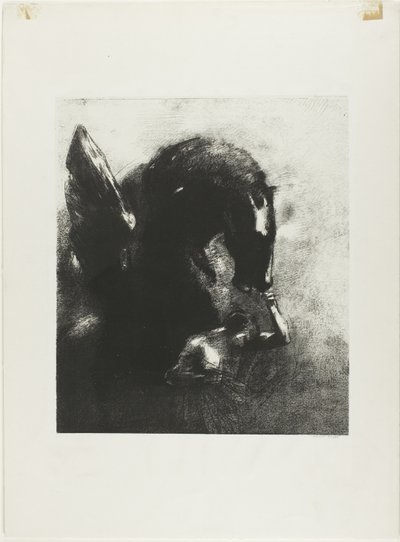Gefangener Pegasus von Odilon Redon