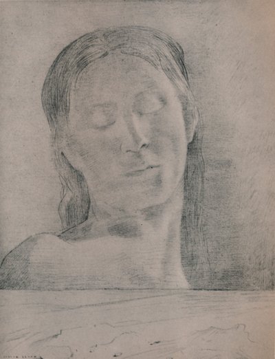 Geschlossene Augen von Odilon Redon