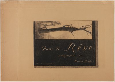 Deckblatt-Frontispiz, aus In Dreams von Odilon Redon