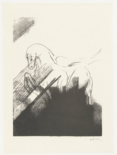 Geflügeltes Pferd von Odilon Redon