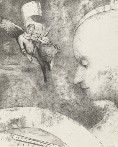 Himmlische Kunst, 1894 (Druck) von Odilon Redon