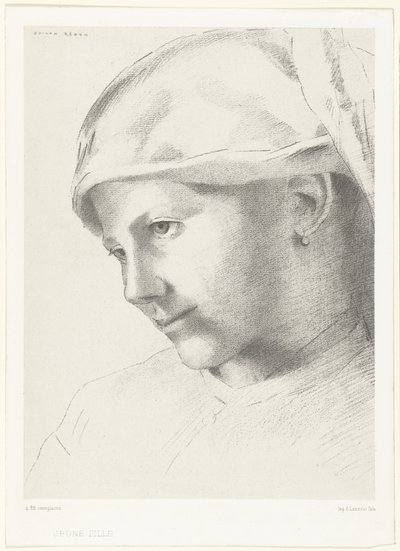 Junges Mädchen von Odilon Redon