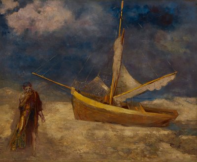 Der entfremdete Fischer von Odilon Redon