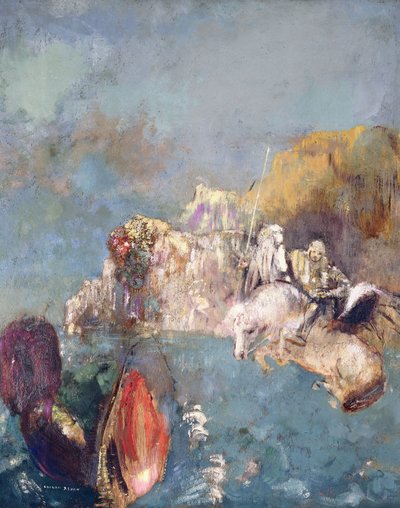 Der heilige Georg und der Drache von Odilon Redon