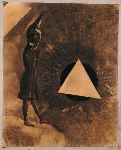 Sorge um das Absolute. Philosoph, 1881 von Odilon Redon