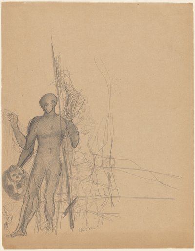 Der Kopfjäger und seine Familie von Odilon Redon