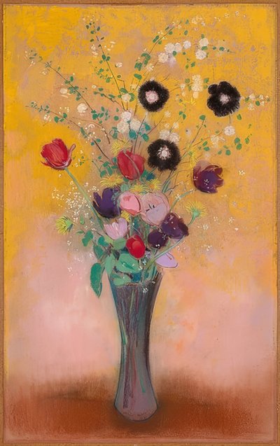 Vase mit Blumen von Odilon Redon