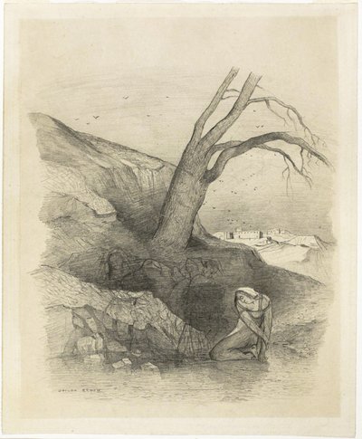 Kniende Frau von Odilon Redon