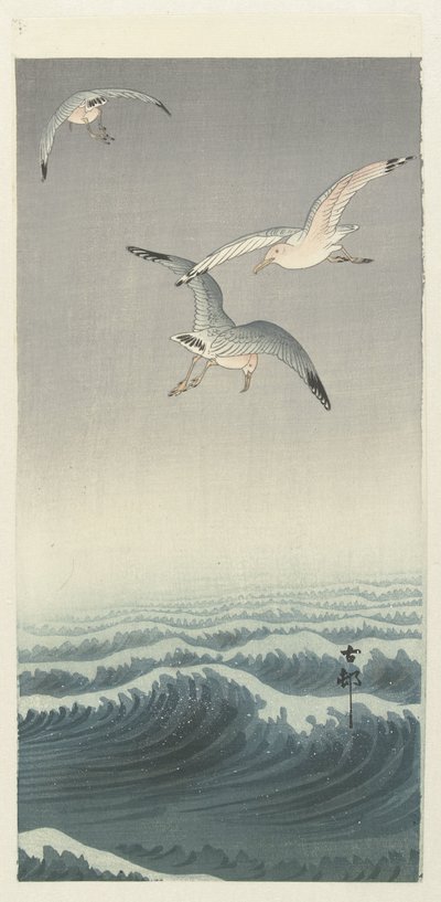 Drei Möwen von Ohara Koson