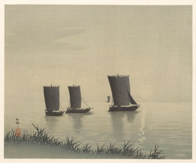 Fischerboote von Ohara Koson