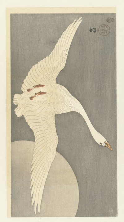 Gans bei Vollmond von Ohara Koson