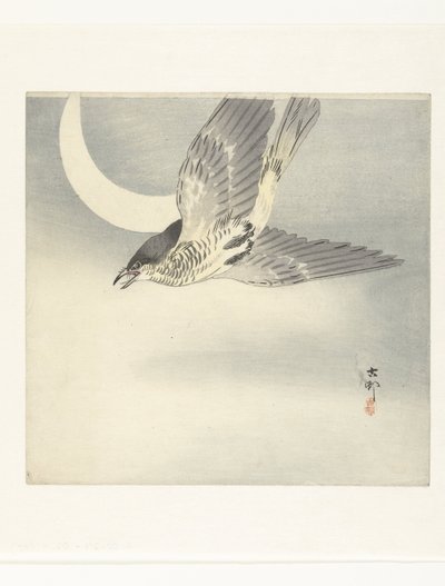 Kuckuck bei zunehmendem Mond von Ohara Koson