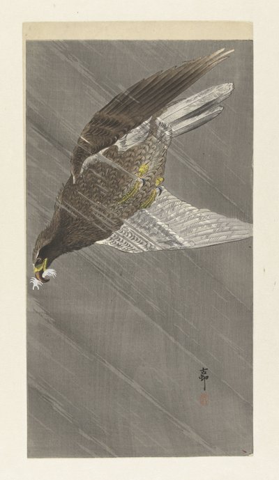 Abwärts fliegender Adler von Ohara Koson