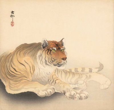 Tiger, 20. Jahrhundert (japanischer Druck) von Ohara Koson