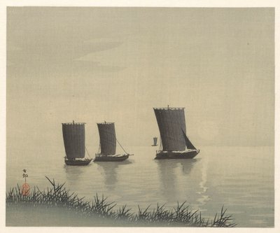 Fischerboote von Ohara Koson