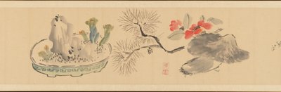 Brief mit Blumen, 1831 von Okada Hanko