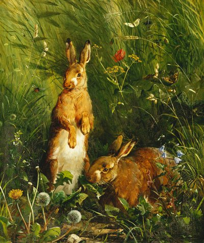 Hasen, 1878 von Olaf August Hermansen