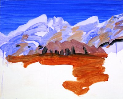 Leukerbad 21, 2012 (Acryl auf Leinwand) von Olivier Morel