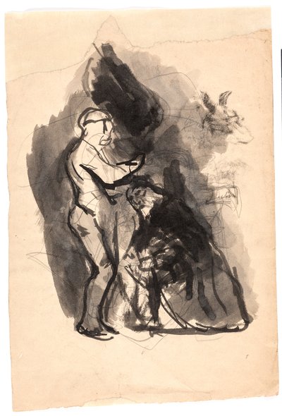Studie zu "Dädalus und Ikarus" von Oluf Hartmann