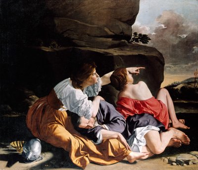 Lot und seine Töchter von Orazio Gentileschi