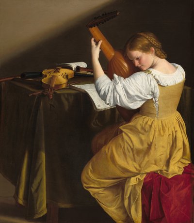 Der Lautenspieler von Orazio Gentileschi