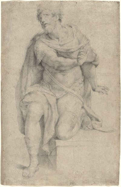 Studie eines knienden Heiligen von Orazio Samacchini