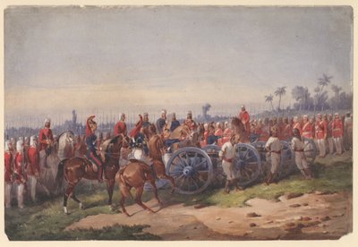 Blasen aus einer Kanone, 1858 von Orlando Norie