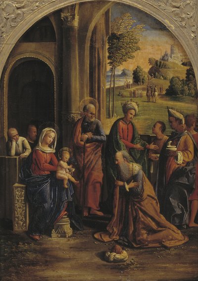 Die Anbetung der Könige von Ortolano
