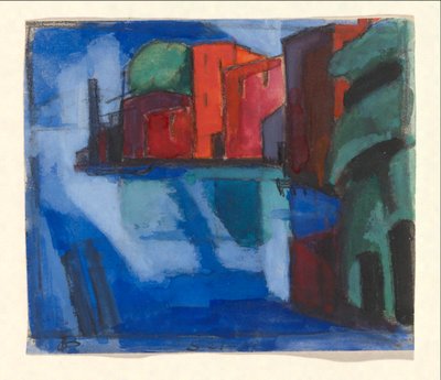 Früher Frühling, Passaic Valley von Oscar Bluemner