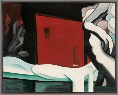 Schnee und Glühen von Oscar Bluemner