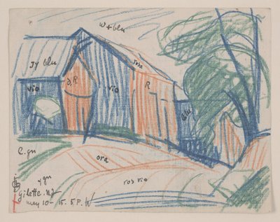 Gilette, New Jersey von Oscar Florianus Bluemner