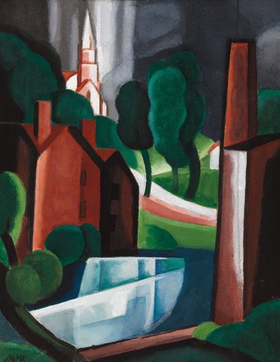 Stadt in New Hampshire von Oscar Florianus Bluemner