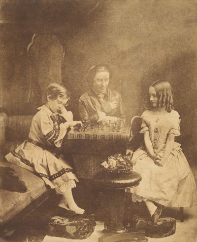 Das Schachmatt des Gelehrten, 1855 von Oscar Gustav Rejlander