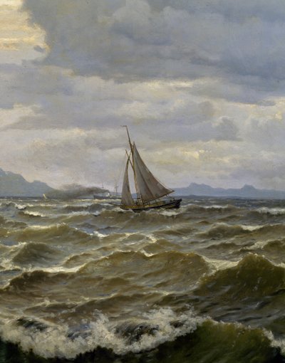 Schiffe auf See von Oscar Kleineh