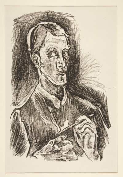 Selbstporträt, aus dem Portfolio von Oskar Kokoschka