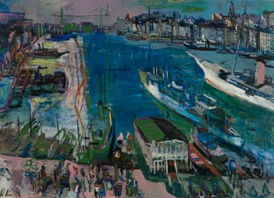 Der Hafen von Marseille II von Oskar Kokoschka