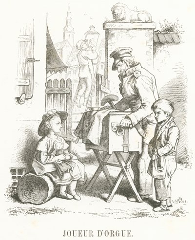 J: Orgelspieler von Oskar Pletsch