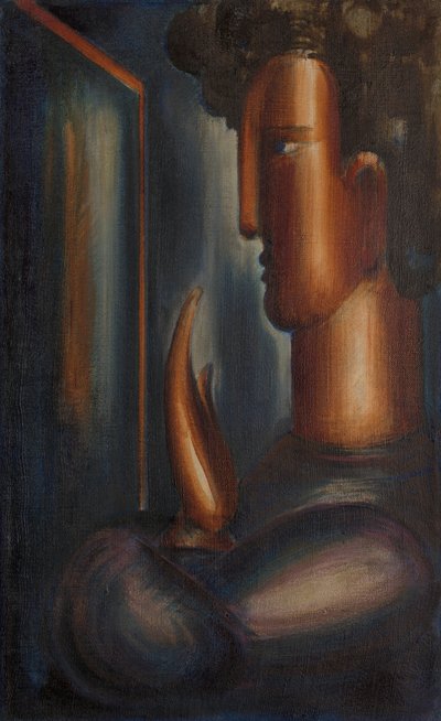 Vor dem Spiegel von Oskar Schlemmer