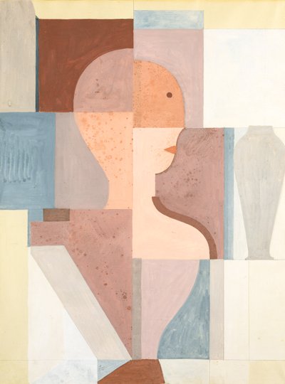 Geteilter Torso, nach rechts blickend von Oskar Schlemmer