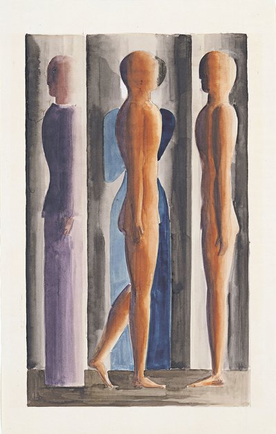 Formation. Dreiteilung, 1926 von Oskar Schlemmer