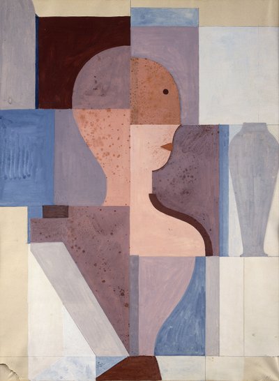 Geteilte Halbe Figur nach rechts von Oskar Schlemmer