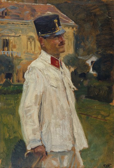 Heinrich (?) Gallia in Offiziersuniform von Otto Friedrich