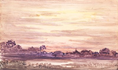 Sonnenuntergang nach dem Sturm, ca. 1900 von Otto Gaertner