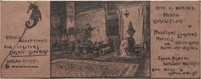 Ausstellungseinladung von Otto H. Bacher