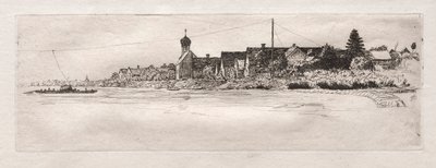 Fähre bei Schwabelweis von Otto H. Bacher
