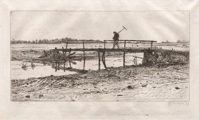 Fußgängerbrücke, Worth, 1879 von Otto H. Bacher