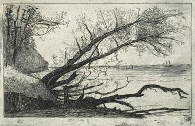 Ufer des Sees, Cleveland, 20. Jahrhundert von Otto H. Bacher