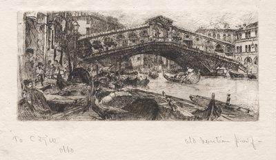 Die Rialto, Venedig von Otto H. Bacher