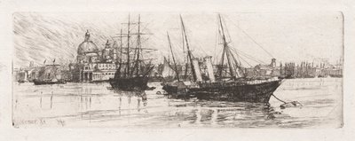 Zwei Boote, Venedig, 1880 von Otto H. Bacher